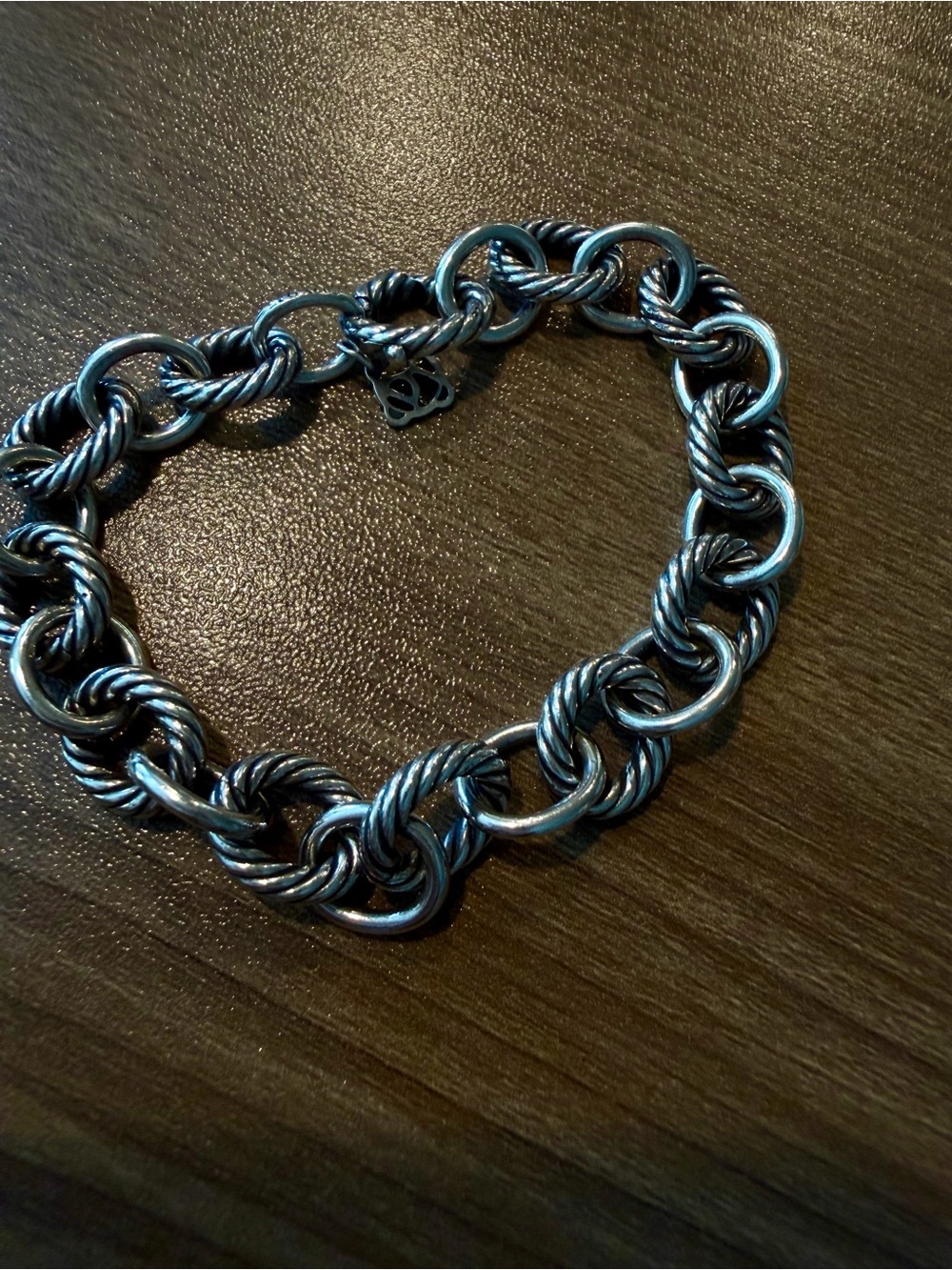 David Yurman Oval Link Chain Bracelet EUC